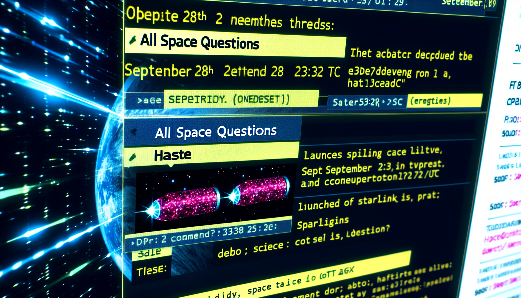 All Space Questions Thread: 2 Sept 28 Launches, Definitive Guidance