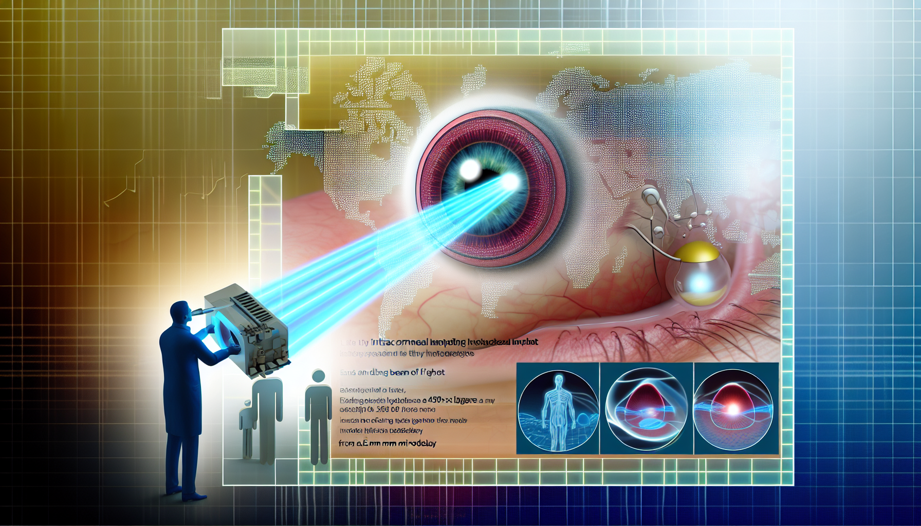 Intracorneal implant beams 450×450 images to retina, powerful hope