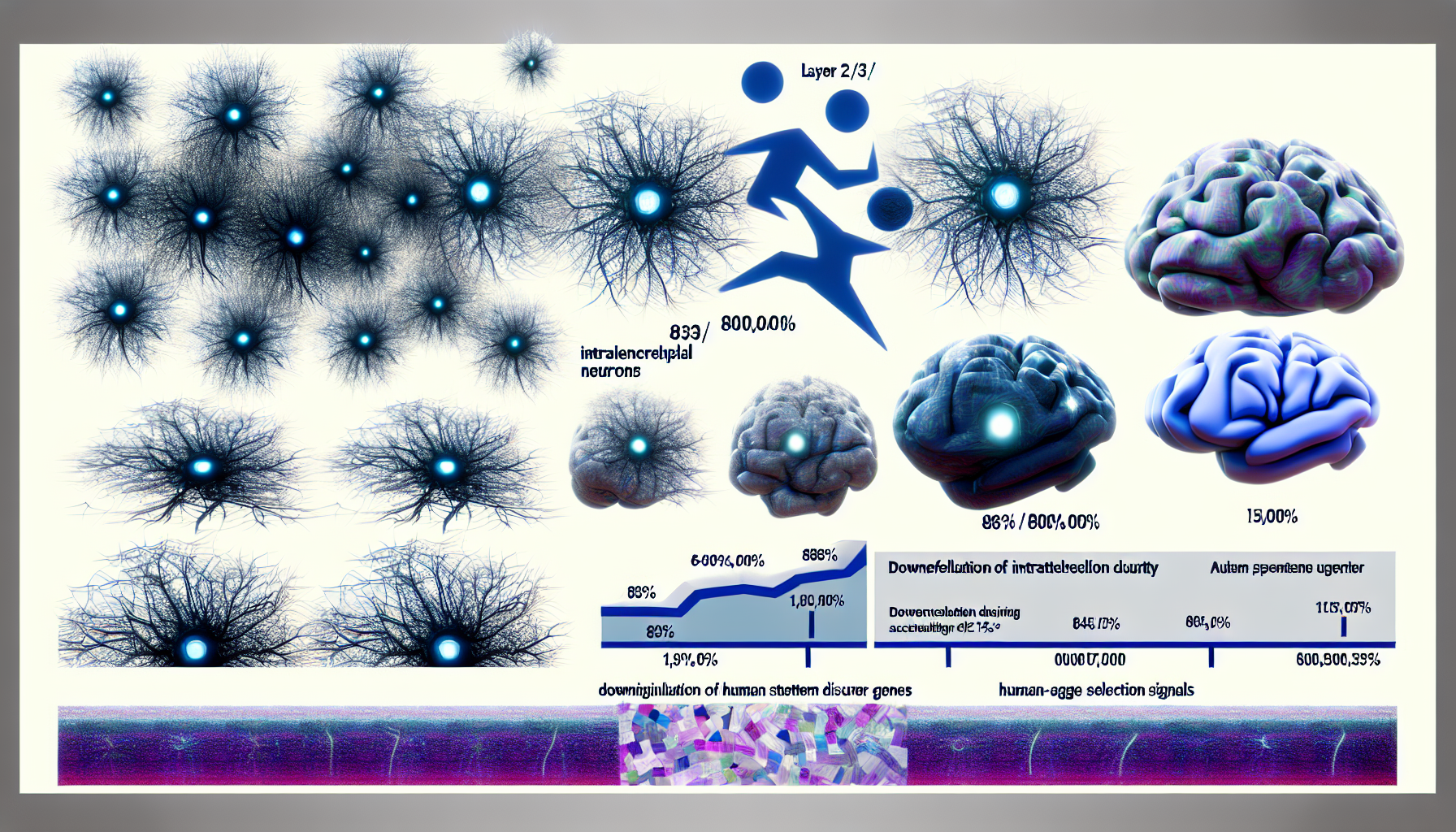 Neuronal evolution acceleration: 83% ASD genes altered—concerning