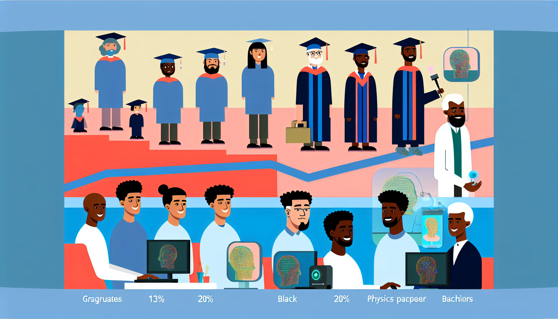 Physics careers: 13% grad dip, AI hiring surges to 1 in 5 PhDs
