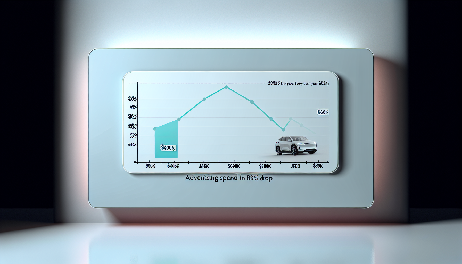 Tesla ad spend on X plummets, projected $60K in 2025 (-85%)