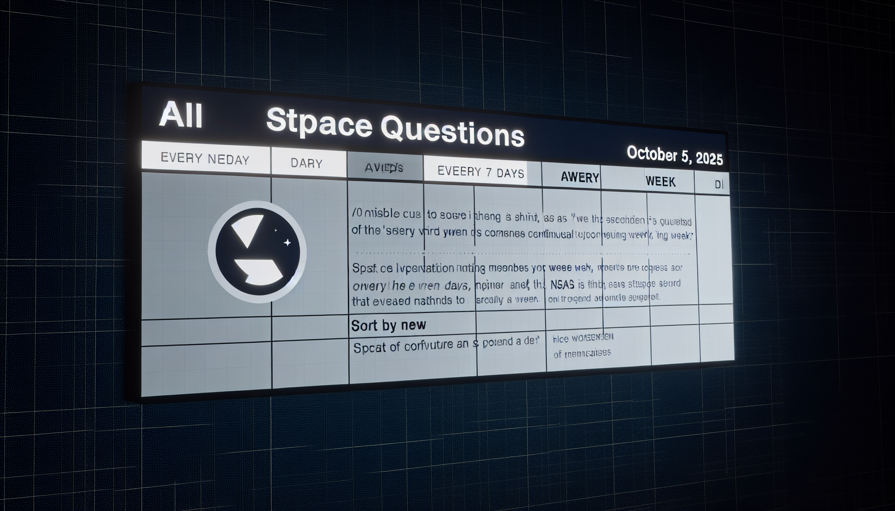 All Space Questions: 2,317-day streak, vital positive momentum